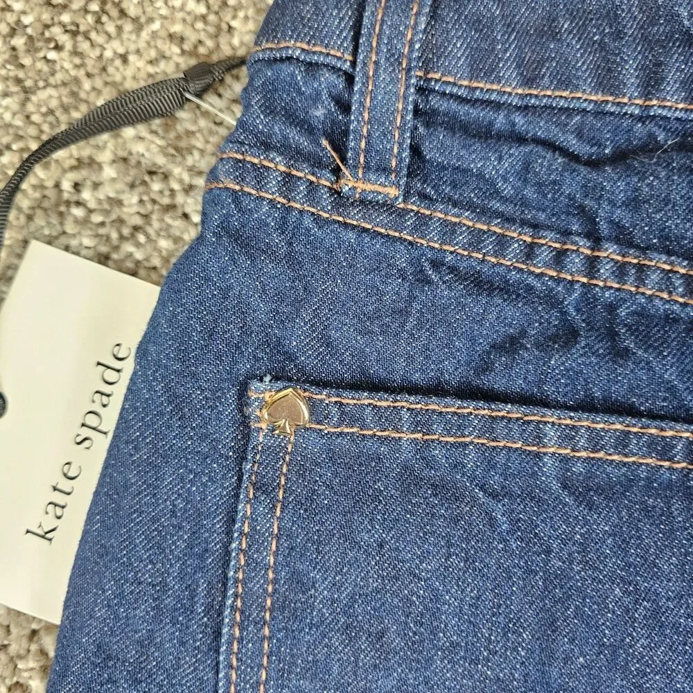 Kate Spade Target Jeans Womens 00 High Rise Straight Leg Wide Cuff